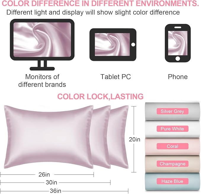 Silk Pillow Cases Queen Size - Image 7