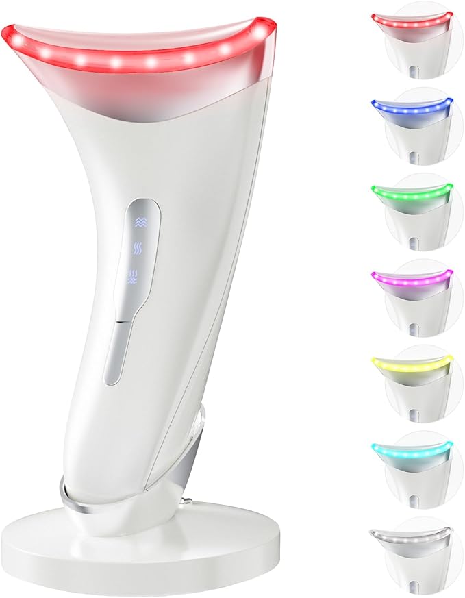 Dopsikn Red Light Therapy for Face and Neck, 7 Color Facial Massager by Dopsikn