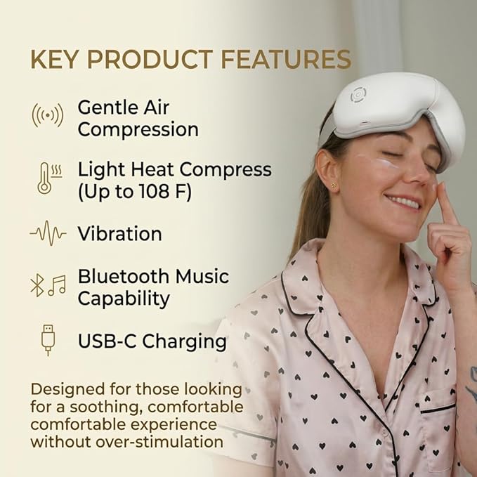STRIDEFLOW Gentle Eye Massager for Dry Eye & Migraine Relief, LIGHT Air - Image 3