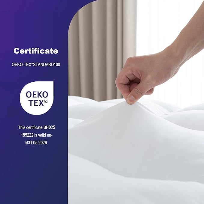 SHOUREN Memory Foam Mattress Topper Full - Image 5