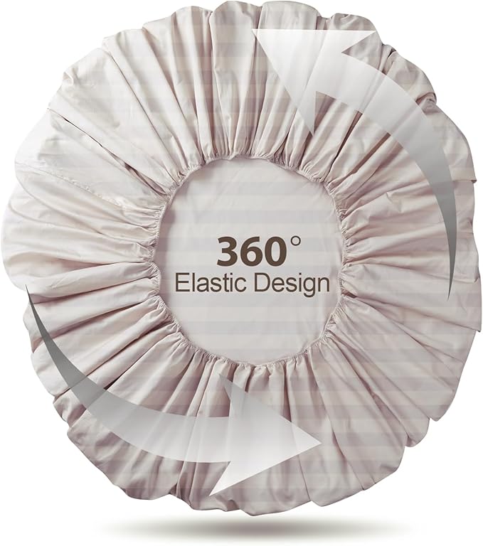 100% Egyptian Cotton Fitted Sheet Twin XL/Split King Size, 600 Thread Count - Image 8