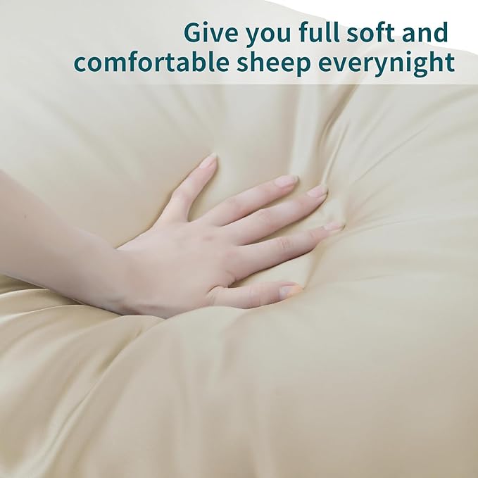4-Pack Bamboo Viscose Zippered Pillow Cases Standard Size, 400 Thread Count - Image 4