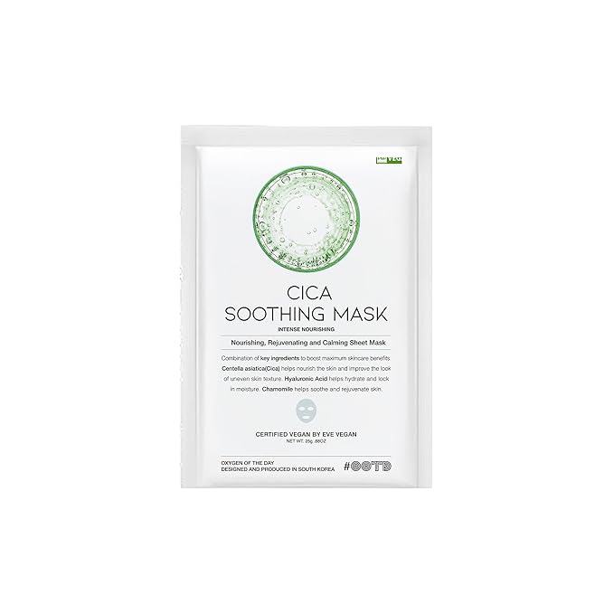 #OOTD Cica Calming Mask for Face Sensitive Irritated Skin, Moisturizing by OOTDBeauty
