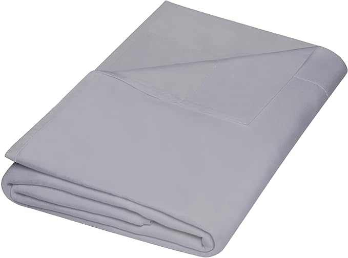 ZPECC Twin Flat Sheet Only 1 Pack, Durable Light Gray Top Bed Sheets by ZPECC-ABrandThatHasBeenFocusedOnBabyProductsFor18Years
