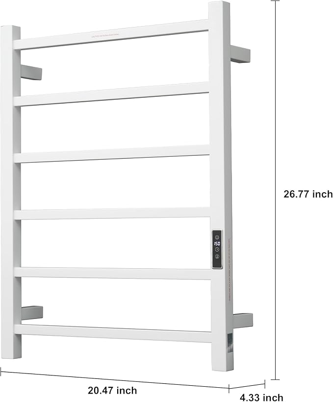 Heated Towel Racks for Bathroom, Wall Mounted Electric Towel Warmer Racks - Image 4