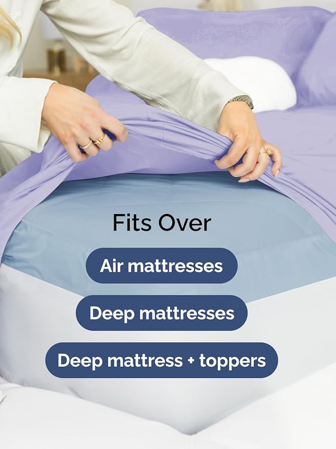 Extra Deep Full Fitted Sheet - Image 6