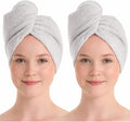 100% Turkish Cotton Hair Towel Wrap 2 Pack – Oeko-TEX Certified Quick Dry Turban by Seritaine