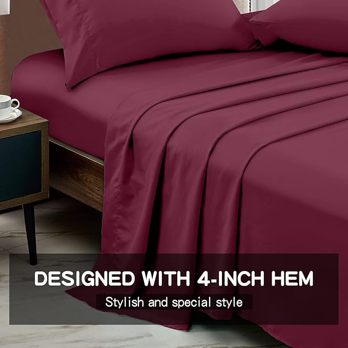 FreshCulture Twin XL Flat Sheets Only 2 Pack - Image 2