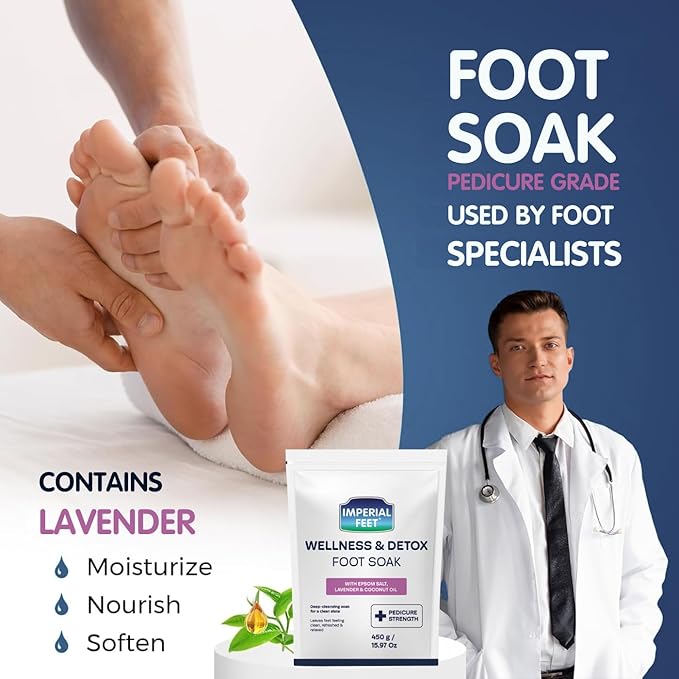 Imperial Feet Epsom Salt Foot Soak-Relaxing Wellness Detox Foot Soak - Image 3