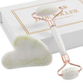 Jade Roller for Face, Facial Roller Massager Skin Care Tool, Gua Sha Facial by XYZBSTAR