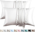 100% Silk Pillow Cases 2 Pack Standard Size Mulberry Silk Pillowcase by WLOSJ