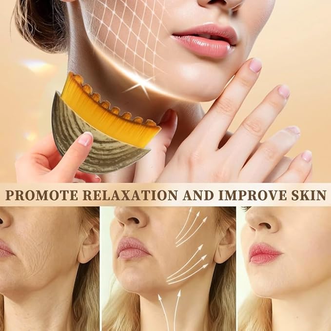 New Lymphatic Contour Face Brush, Manual Lymphatic Drainage Massager, - Image 4