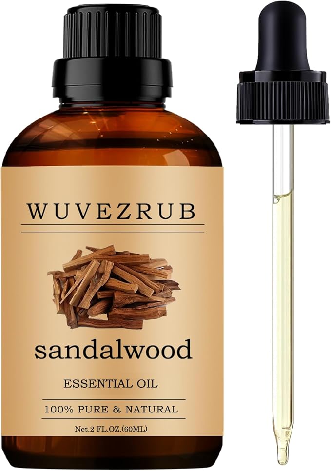 Sandalwood Essential Oils, 60ML Pure and Natural Essential Oil by WUVEZRUB