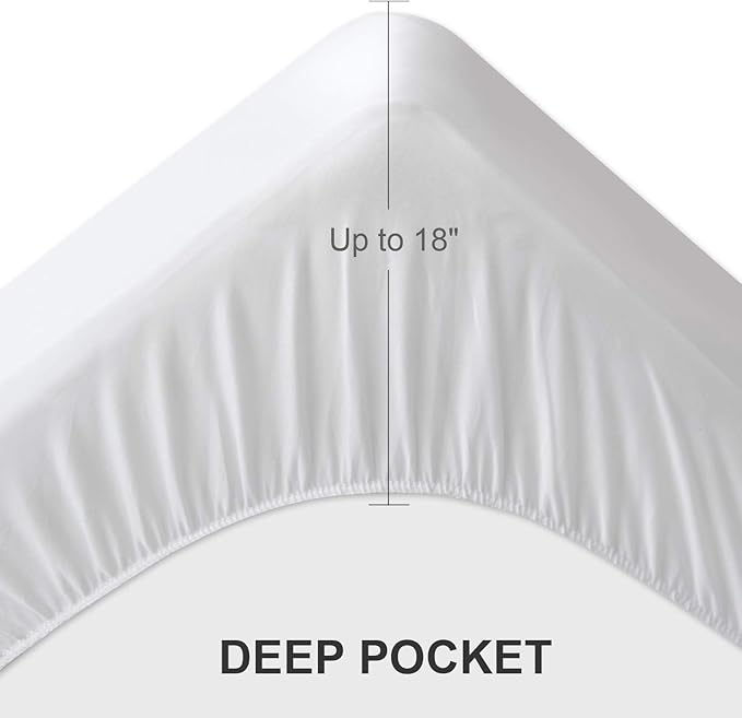 2 Pack King Mattress Protector Pad Waterproof Quilted, Breathable & Cooling - Image 5
