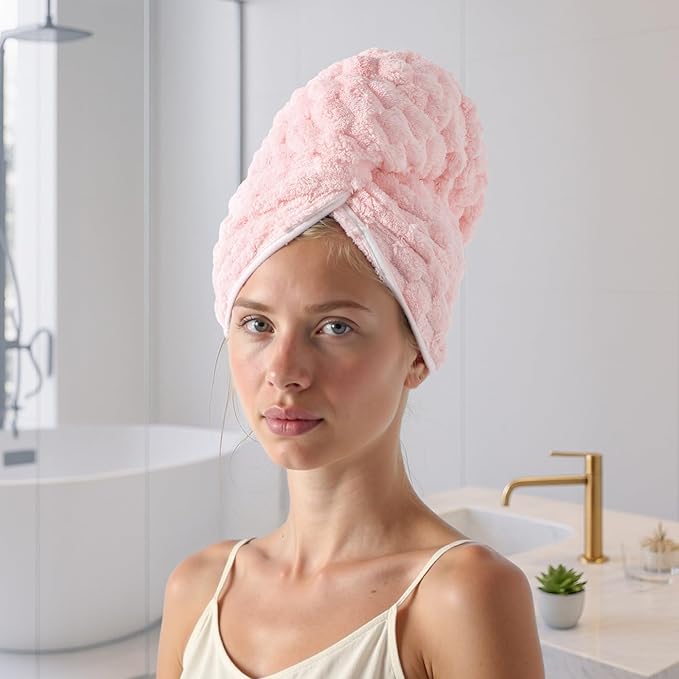 REDKISS 2 Pack Microfiber Hair Towels - Image 9