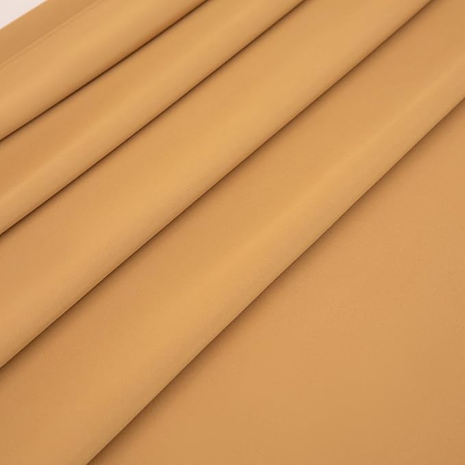 Queen Flat Sheet Only， 90x102Inch Light Brown - Image 4