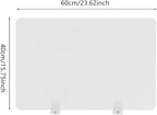 4PCS Desk Dividers Office Partitions,Privacy Desk Panel Protective, Frosted Acrylic with Clamps Classroom Privacy Shield for Offices Schools Call Centers 23.62x15.75in (Frosted Color)