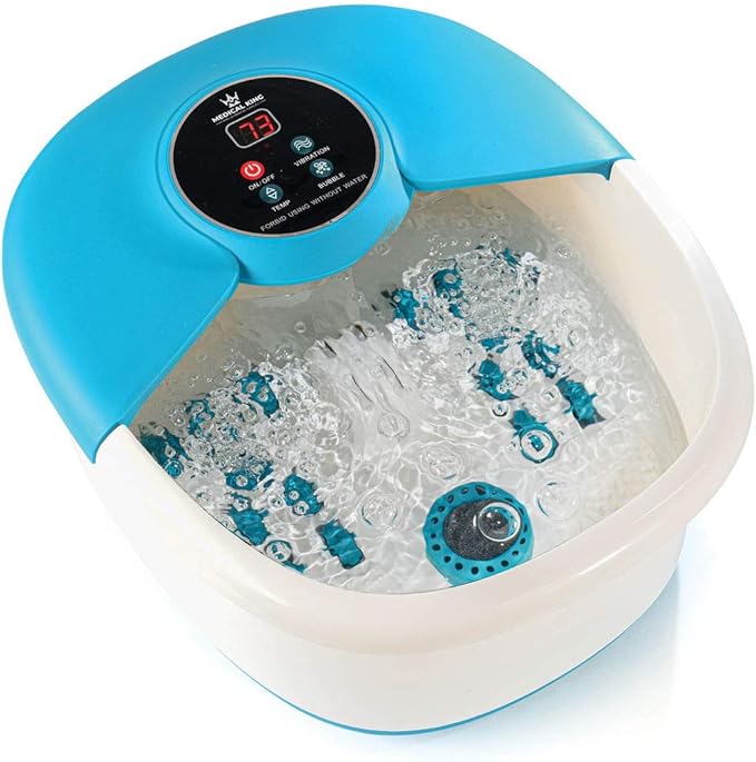 Medical king Foot Spa Massager - 5 in 1 Foot Bath Massager - Adjustable Heating by MedicalKing