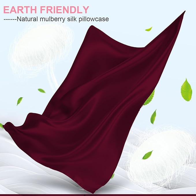 Silk Pillow Cases 2 Pack Standard Size - Image 2
