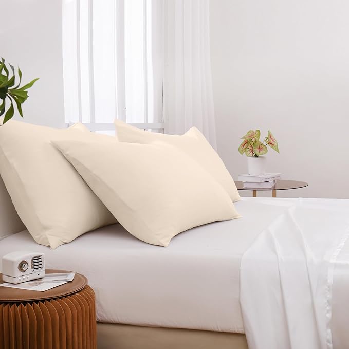 Pillowcases Queen 4 Pack, 20x30 Pillow Cases - Image 2