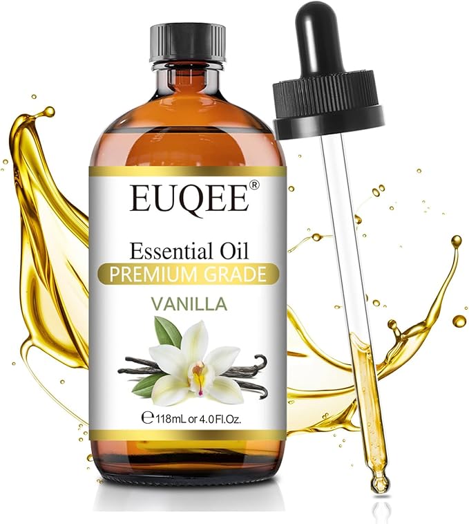 EUQEE Vanilla Essential Oil 118 ml Premium Vanilla Oil by EUQEE