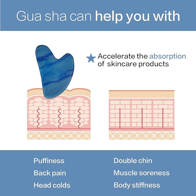 Gua Sha Facial Tools, Jade Guasha Tool - Image 5