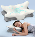 Cervical Neck Pillow for Pain Relief, Ergonomic Side Sleeper Pillow Cooling by Unknown