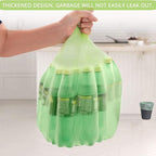 6 Gallon Biodegradable Trash Bags for Office Shredder, Small Garbage Bags Recyclable Wastebasket Trash Liners for Bathroom Kitchen Home Bins, 100 Counts