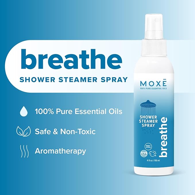 MOXE Shower Mist, Spa Steam Spray, Certified Natural Essential Oils, - Image 2