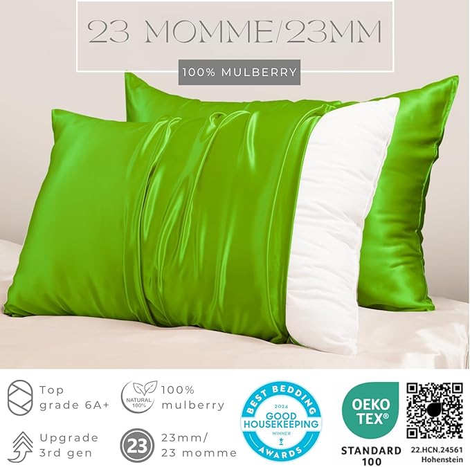 PROMEED 23 Momme Silk Toddler Pillowcase 2 Pack - Image 2