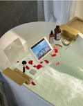 WANLIAN 33 Inch Luxury Bathtub Caddy Tray by WANLIAN