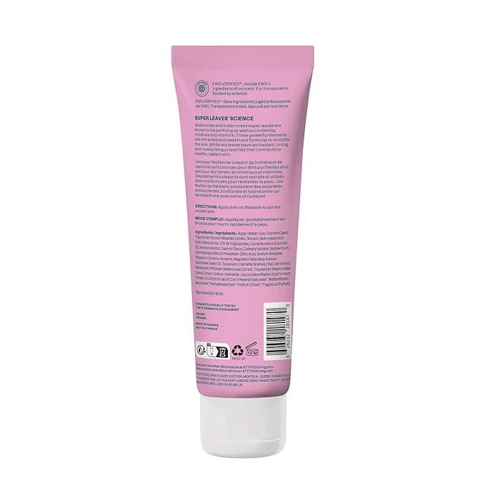 ATTITUDE Body Lotion, EWG Verified, Vegan & Cruelty-Free, Hydrating Moisturizer - Image 7