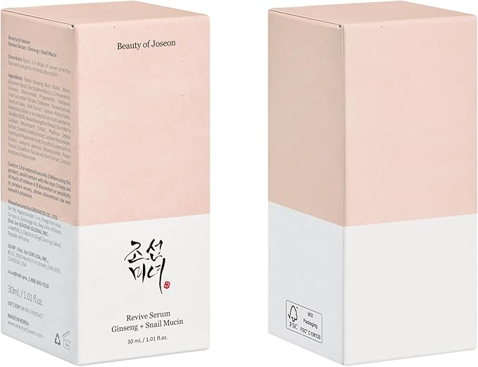 Beauty of Joseon Revive Snail Mucin Ginseng Serum Hydrating Peptide Facial - Image 8
