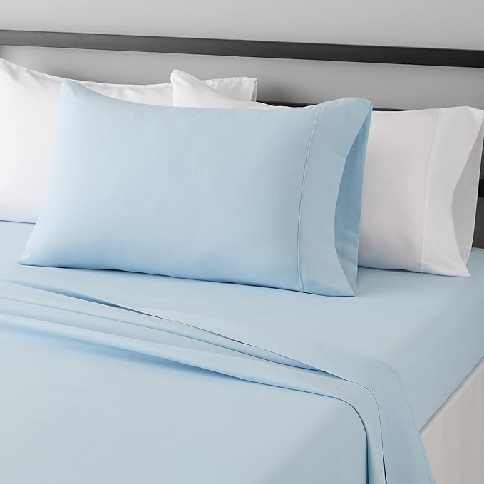 Amazon Basics Lightweight Super Soft Easy Care Wrinkle Free Breathable Brushed by AmazonBasics