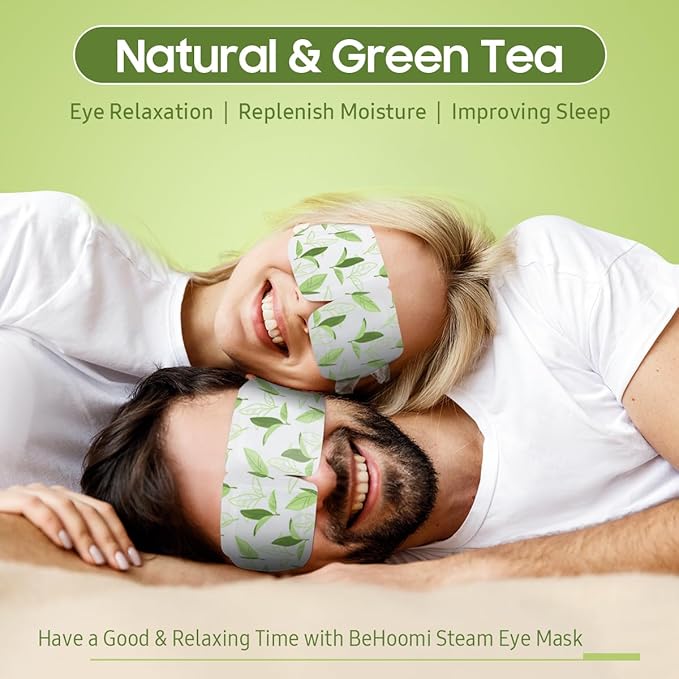 BeHoomi Steam Eye Mask, Self Heating Disposable SPA Warm Compress - Image 2