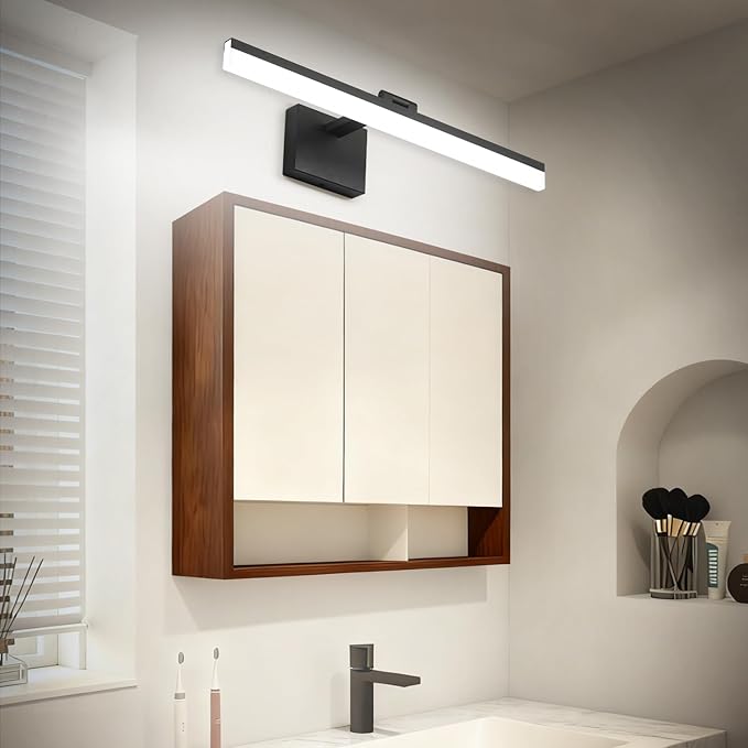 SOLFART Dimmable Black Vanity Light Bar Lighting Fixtures Modern Bathroom Light - Image 3