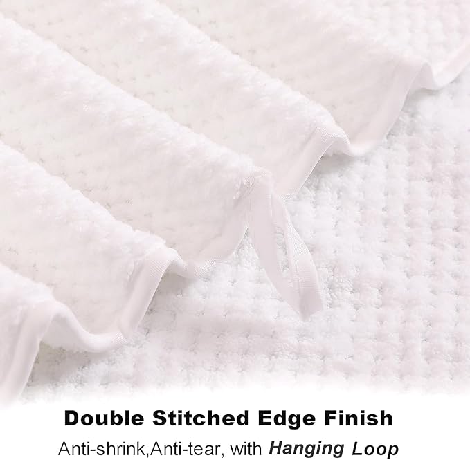 Smuge 8pcs Bath Towel Set, 2 Extra Large Bath Towel Sheets, 2 Hand Towels and 4 - Image 6