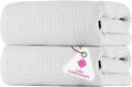 CASA COPENHAGEN Waffle 2Pcs 100% Egyptian Cotton Large Designer Bathsheet by CASACOPENHAGEN