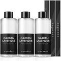 COCODOR Reed Diffuser Oil Refill/Garden Lavender/6.7oz/3 Pack/Aroma Therapy by COCODOR
