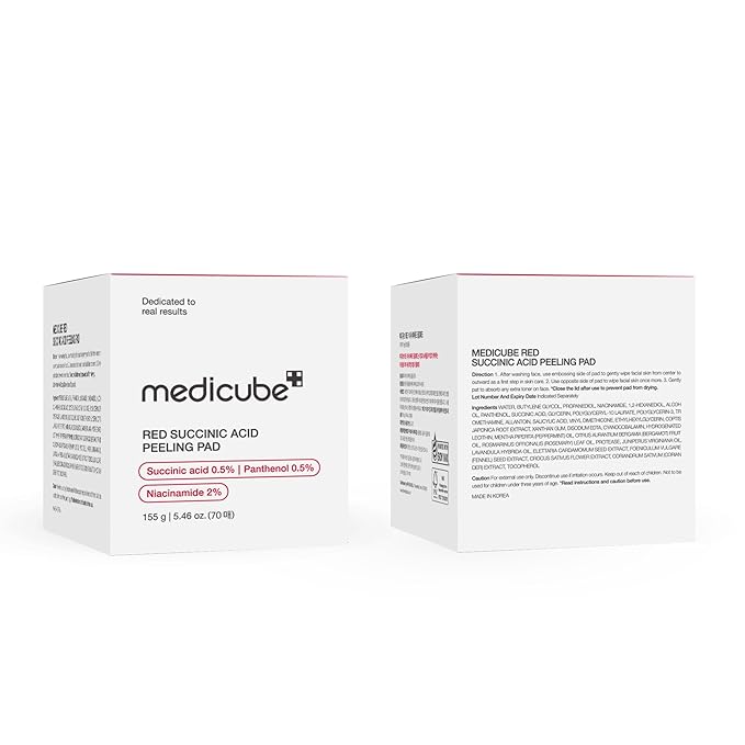 medicube Toner Pads Red Succinic Acid Panthenol Facial Peeling Pad | - Image 8