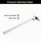 Wall Mounted Drying Rack, NEWRAIN Stainless Steel Folding Laundry Hanging Rack, Chrome Swivel Space Saving Clothes Hanger Rack for Bedroom Bathroom Laundry