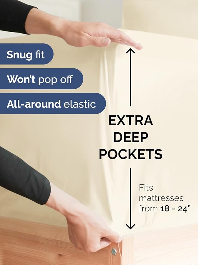 Extra Deep Split King Sheet Set - Image 3