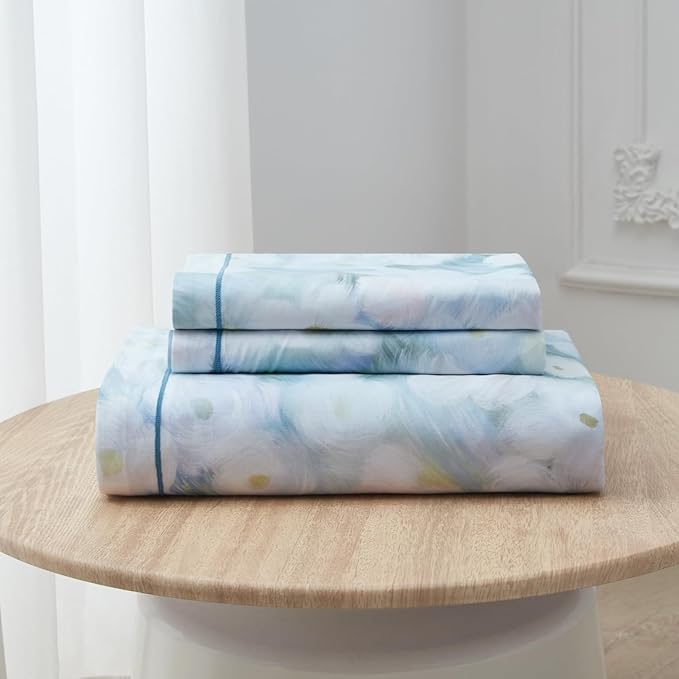 OAITE Duvet Cover Set Twin Size Oil Painting Pattern Ultra Soft 100% Cotton - Image 9