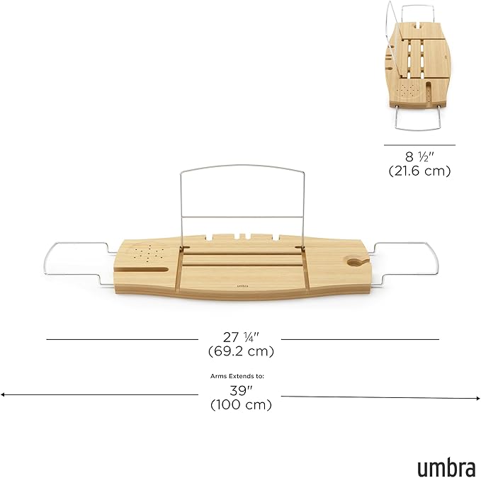 Umbra Aquala Bathtub Tray Extendable Caddy - Image 3
