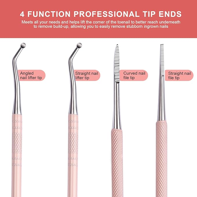 Teenitor Pedicure Tools for Feet, Toenail File and Lifters, Ingrown Toenail - Image 7