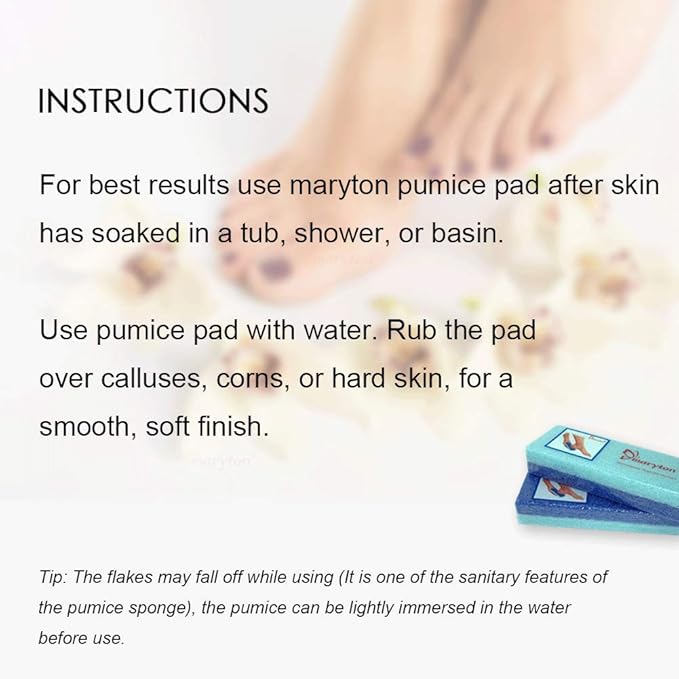 Maryton Foot Exfoliator File Scrubber Sponge Pedicure Tool Callus Remover - Image 5