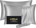 Silk Pillowcase 2 Pack, Mulberry Silk Pillow Cases Queen Size Set of 2 by HOME