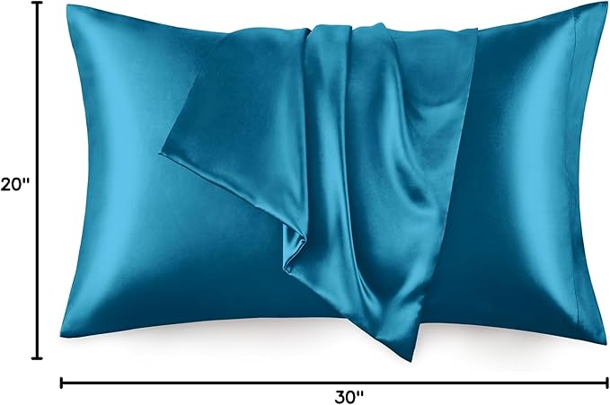 Love's cabin Satin Pillowcase Set of 2 Queen Size 20x30, Cooling Pillow Covers - Image 8
