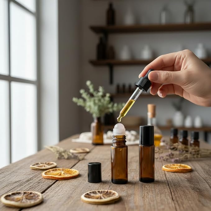 30ml Amber Glass Roll On Bottle - Image 5