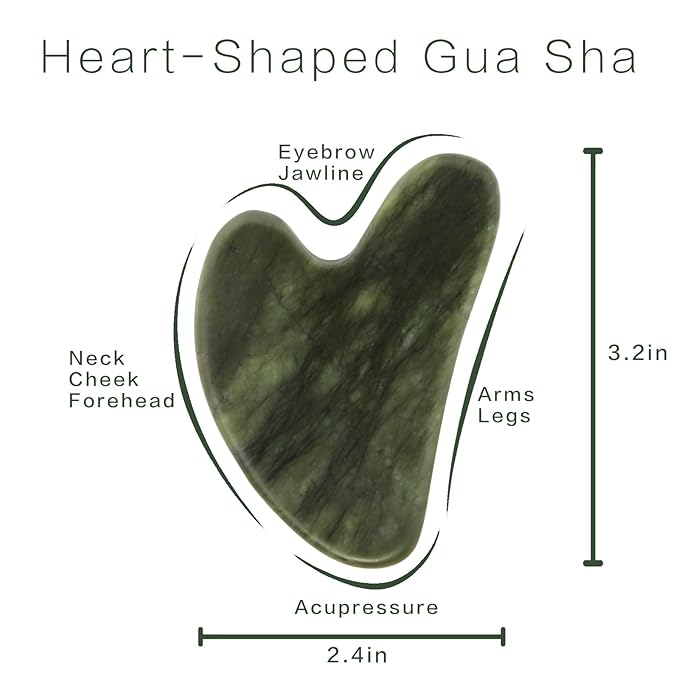 Gua Sha Facial Tools, Jade Guasha Tool - Image 2